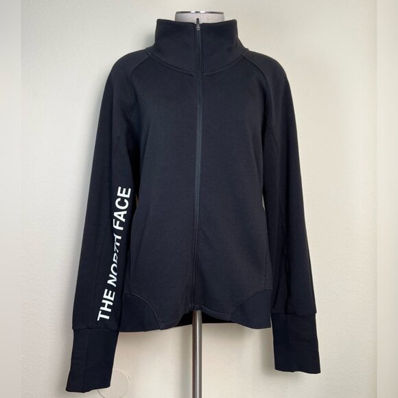 THE NORTH FACE Train N Logo Full Zip Jacket Black Women's Size Medium - Picture 6 of 10